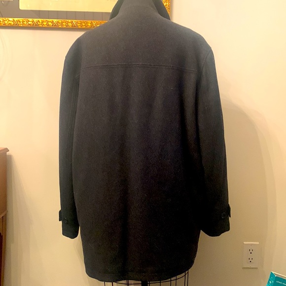 London Fog wool blend charcoal car coat - Picture 3 of 5